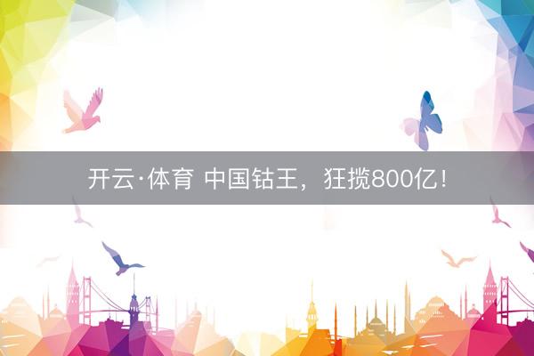 开云·体育 中国钴王，狂揽800亿！