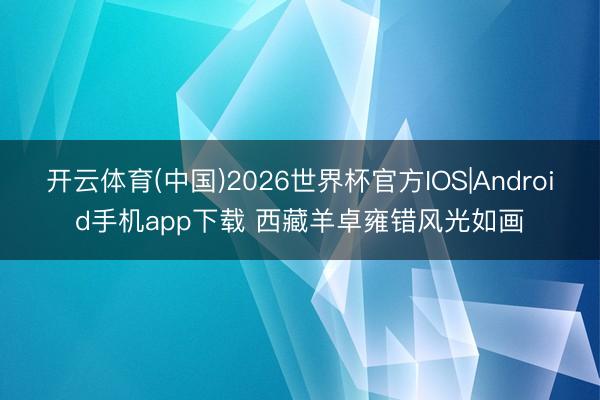 开云体育(中国)2026世界杯官方IOS|Android手机app下载 西藏羊卓雍错风光如画